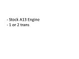 Stock A13 Engine